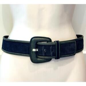 Vintage Escada Green Suede Leather Belt 33.5” – Made in Germany